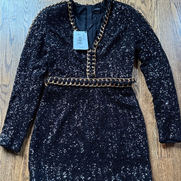 Balmain sequin mini dress. Fr size 40 NWT - Picture 3 of 7